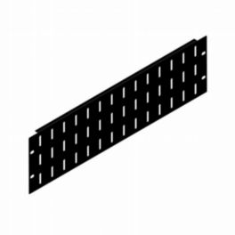 Penn Elcom Penn Elcom 3U Black Aluminium Flanged Rack Panel with Vertical Vents
