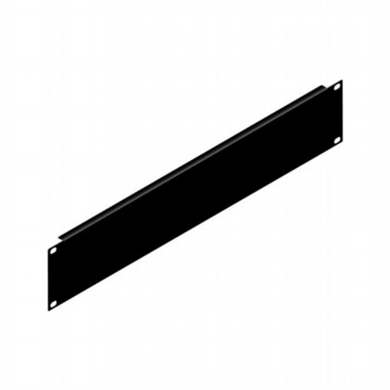 Penn Elcom 2U Black Flanged Rack Panel