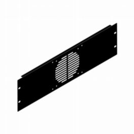 Penn Elcom Penn Elcom 3U Black Flanged Rack Panel With Vents For 1x 120mm Fan