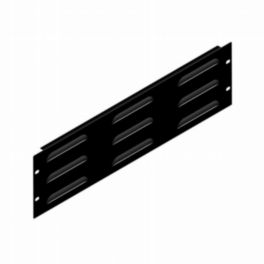 Penn Elcom Penn Elcom Rack Panels Vented 3U Rack Panel Steel Flanged Louvre Black R1268/3UVK