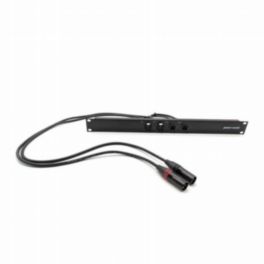 Penn Elcom Penn Elcom 1U Four-Way XLR Rack Panel With Male/Female Link & 1m Tails (Loaded Panel Series)