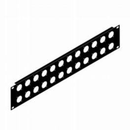 Penn Elcom Penn Elcom 2U Rack Panel Punched For 24x D-Series Connectors