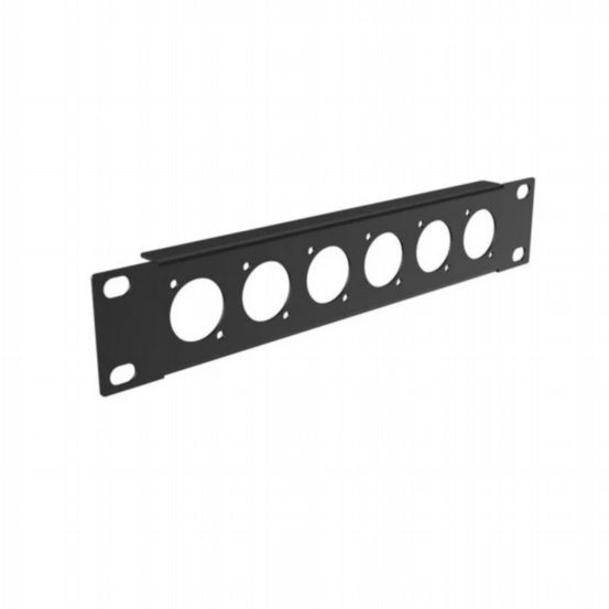Penn Elcom 1U 9.5” Half Rack Panel For 6x D-Connectors