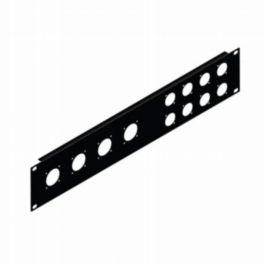 Penn Elcom Penn Elcom 2U Rack Panel Punched For 4x G-Series And 8x D-Series Connectors