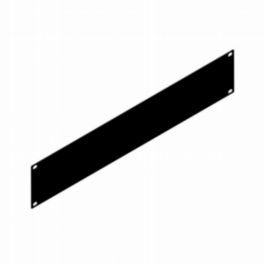 Penn Elcom Penn Elcom 2U Black Aluminium Flat Rack Panel