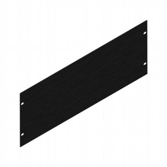 Penn Elcom 4U Black Brushed Anodised Aluminium Flat Rack Panel