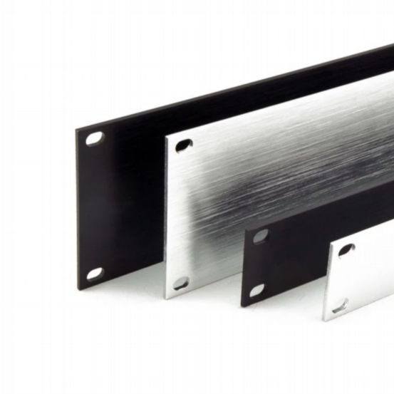 Penn Elcom 4U Silver Brushed Anodised Aluminium Flat Rack Panel
