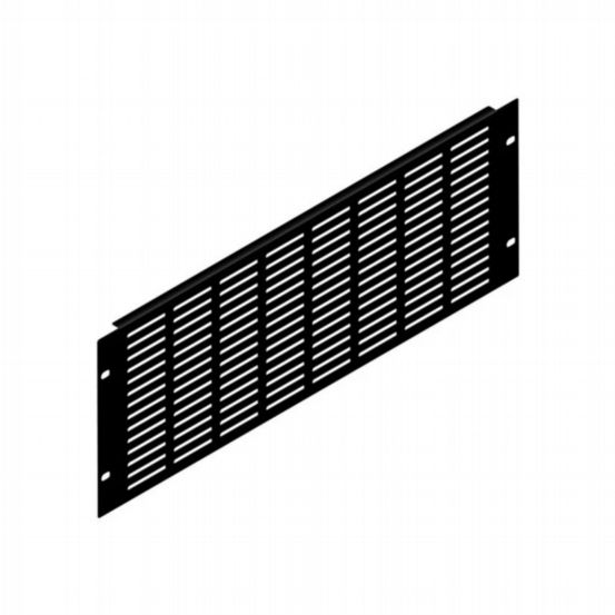Penn Elcom 4U Black Flanged Rack Panel With Horizontal Vents