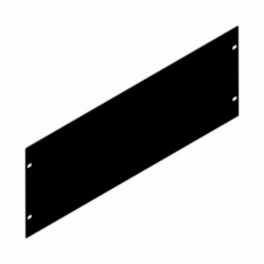 Penn Elcom Penn Elcom 4U Black 2mm Thick Rack Panel