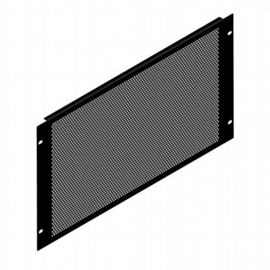 Penn Elcom 6U Black Perforated Flanged Rack Panel