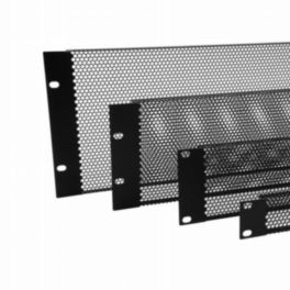 Penn Elcom Penn Elcom 4U Black Fully Perforated Flanged Rack Panel