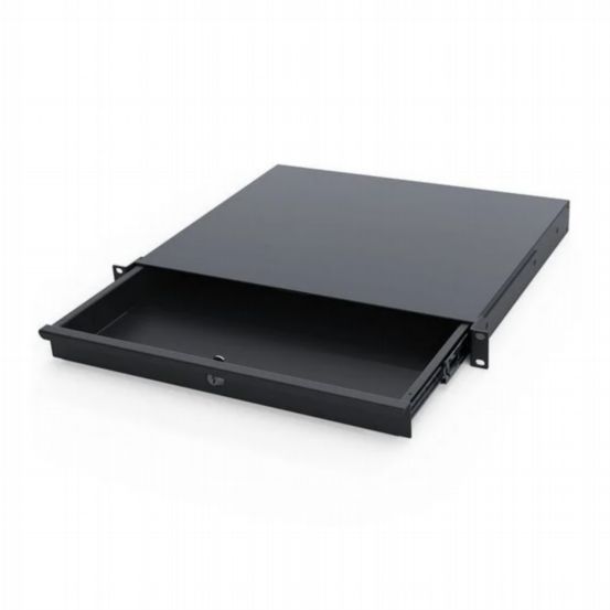 Penn Elcom 1U Rack Enclosed Drawer with Key Lock