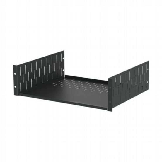 Penn Elcom 3U Black Clamping Rack Shelf – 367mm Deep