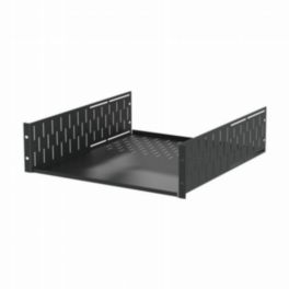 Penn Elcom Penn Elcom 3U Black Clamping Rack Shelf – 500mm Deep