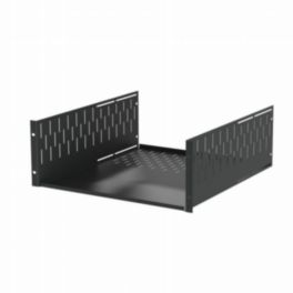 Penn Elcom Penn Elcom 4U Black Clamping Rack Shelf – 500mm Deep