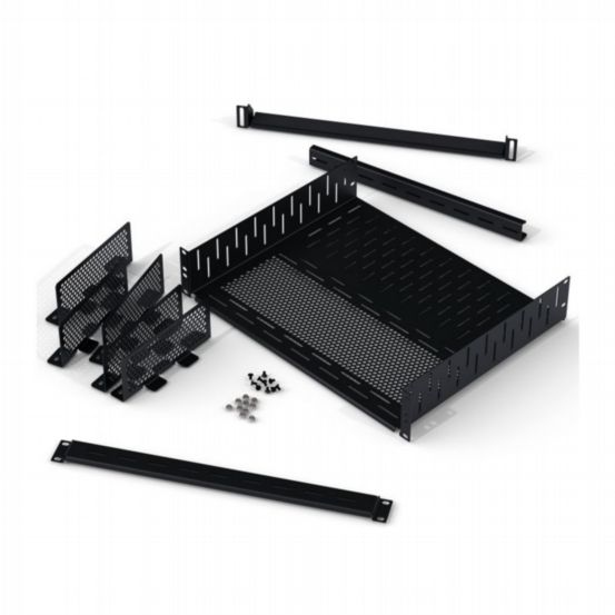 Penn Elcom 2U Rack Shelf with Vertical Mounting Divider System