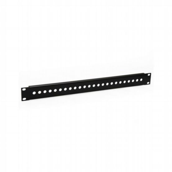 Penn Elcom Rack Panels Punched 1U Patch Panel for 24 F Couplers R1312/1UK