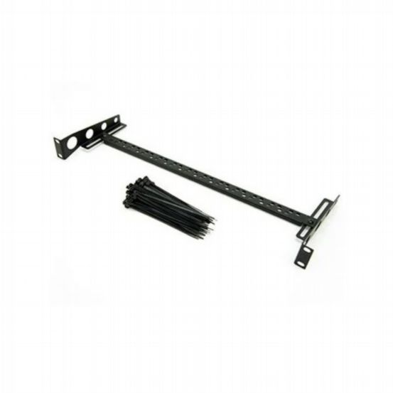 Penn Elcom Rack Cable Management 1U Adjustable Cable Support Rack Bar - Inc- 100 Pack Cable Ties