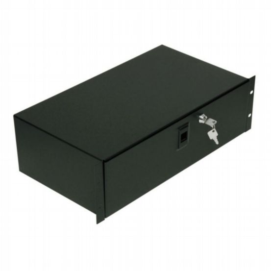 Penn Elcom 3U Lockable Rack Box with Hinged Door & Slam Lock