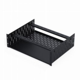 Penn Elcom Penn Elcom 3U Black Clamping Rack Shelf with Clamp Bars