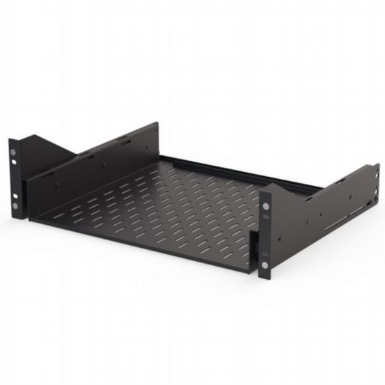 Penn Elcom 3U Sliding Vented Rack Shelf with Magnetic Face Plate System