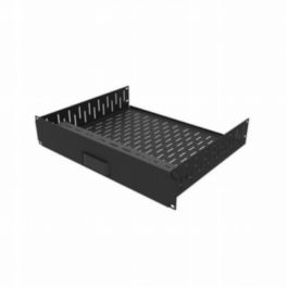 Penn Elcom Penn Elcom Rack Shelf Faceplates 2U Vented Rack Shelf With CNC cut Magnetic Face Plate For Apple TV