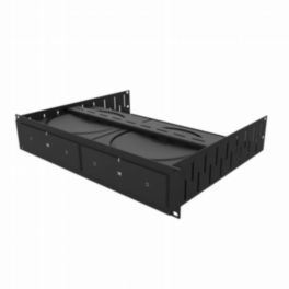 Penn Elcom Penn Elcom Rack Shelf Faceplates 2U Rack Shelf & Faceplate Cut Out For 2 x Sonos Amp Units