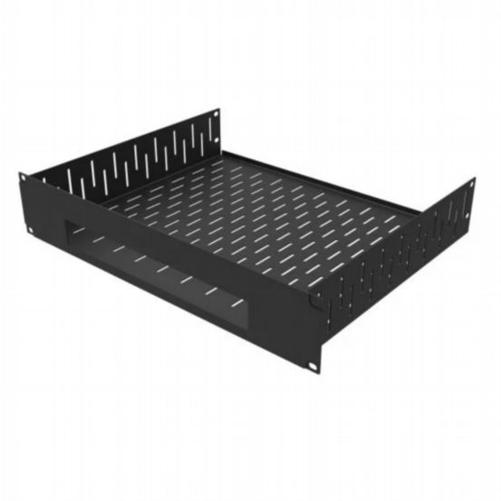 Penn Elcom 2U Vented Rack Shelf with Magnetic Faceplate for TiVo Edge