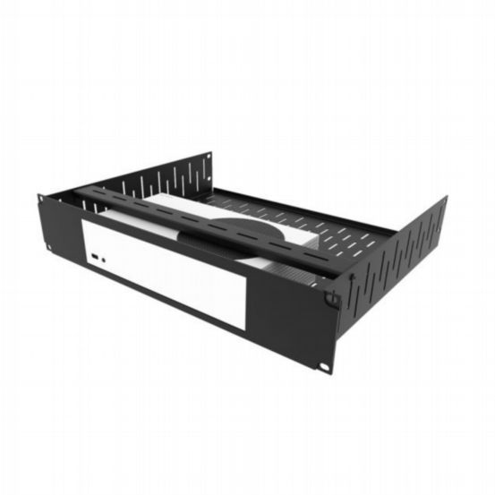 Penn Elcom 2U Vented Rack Shelf & Magnetic Faceplate for Xbox Series S