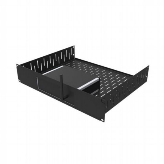 Penn Elcom 2U Vented Rack Shelf with Magnetic Faceplate for Crestron MC3