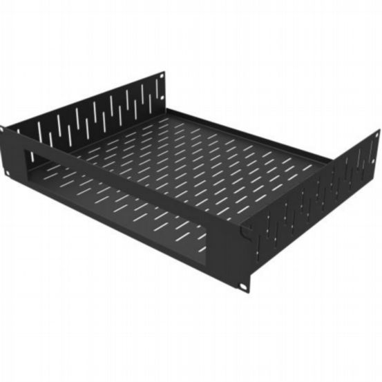 Penn Elcom 2U Vented Rack Shelf with Magnetic Faceplate for PS4 Slim