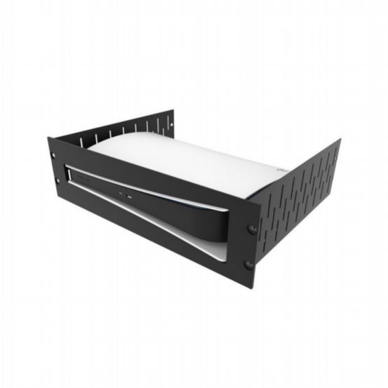 Penn Elcom 3U Vented PlayStation Rack Shelf & Magnetic Faceplate for PS5 Digital Edition
