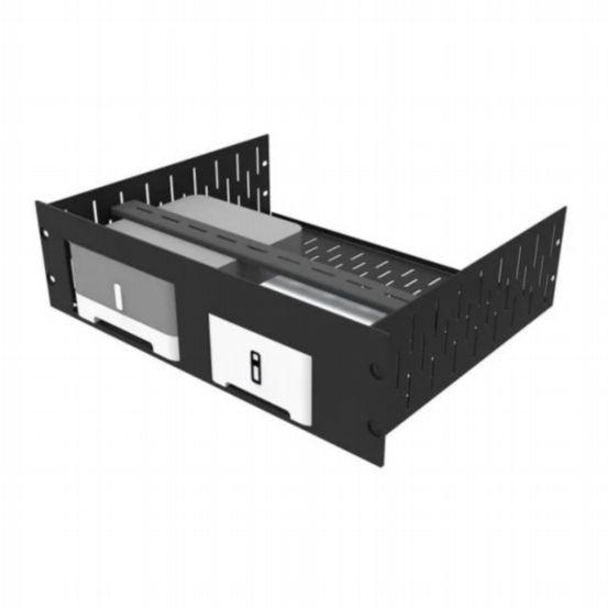 Penn Elcom 3U Vented Rack Shelf with Magnetic Faceplate for Sonos Connect Amp & Sonos Connect