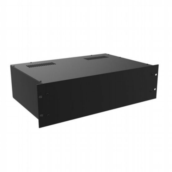 Penn Elcom 3U 300mm Deep Rack Box with Black Aluminium Front Panel