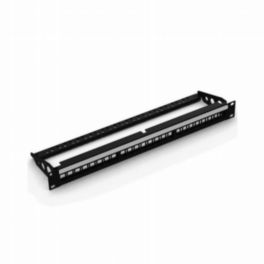 Penn Elcom Penn Elcom Rack Panels Punched 1U Rack Panel for 24 Keystone Modules with cable management R2245/1UK