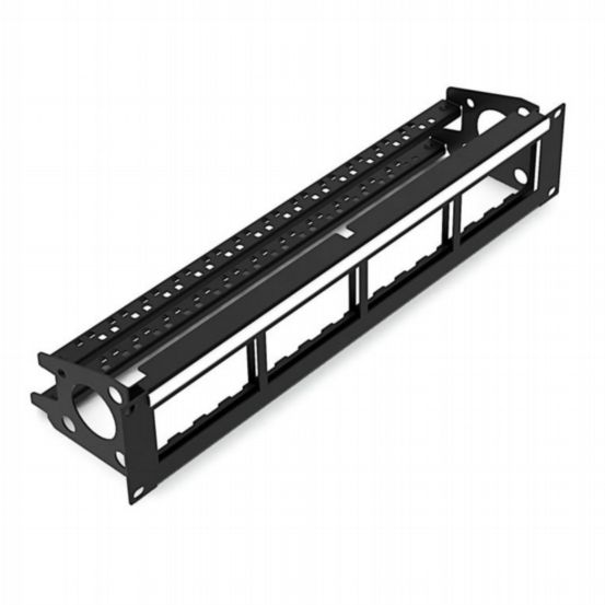 Penn Elcom Rack Panels Punched 2U Rack Panel for 16 x Euro Module with Cable Support R2248-2UK
