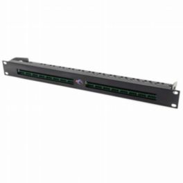 Penn Elcom Penn Elcom 1U 16-Way Punched Rack Panel for Phoenix Panel & CT