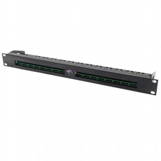 Penn Elcom 1U 16-Way Punched Rack Panel for Phoenix Panel & CT