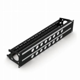 Penn Elcom Penn Elcom Rack Panels Punched 2U Rack Panel Punched for 16 D Series Connectors with Cable Mangement