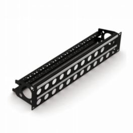 Penn Elcom Penn Elcom Rack Panels Punched 2U Rack Panel Punched for 24 D Series Connectors with Cable Mangement