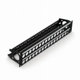 Penn Elcom Penn Elcom Rack Panels Punched 2U Rack Panel Punched for 32 D Series Connectors with Cable Mangement