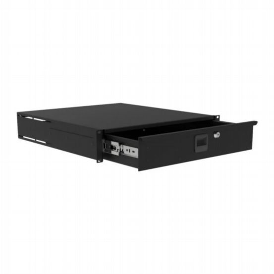 Penn Elcom 2U Heavy Duty Rack Drawer – 485mm Deep with Handle