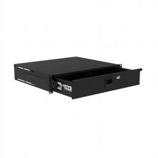Penn Elcom 2U Heavy Duty Rack Drawer – 385mm Deep with Handle