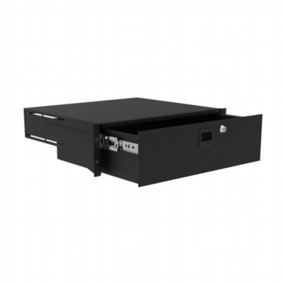Penn Elcom 3U Aluminium Rack Drawer Black – 387mm