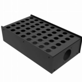 Penn Elcom Penn Elcom Stage Box punched for Neutrik D-Series Connectors-XLR-Speakon-RJ45 black
