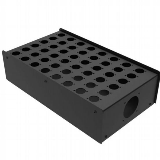Penn Elcom Stage Box punched for Neutrik D-Series Connectors-XLR-Speakon-RJ45 black