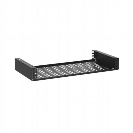 Penn Elcom 1U Rack Mount Bracket with Square Hole Rack Rails and Cable Management – 250mm Deep
