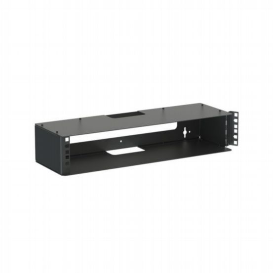 Penn Elcom 2U Wall Mount Bracket with Square Hole Hinged Rack Rails