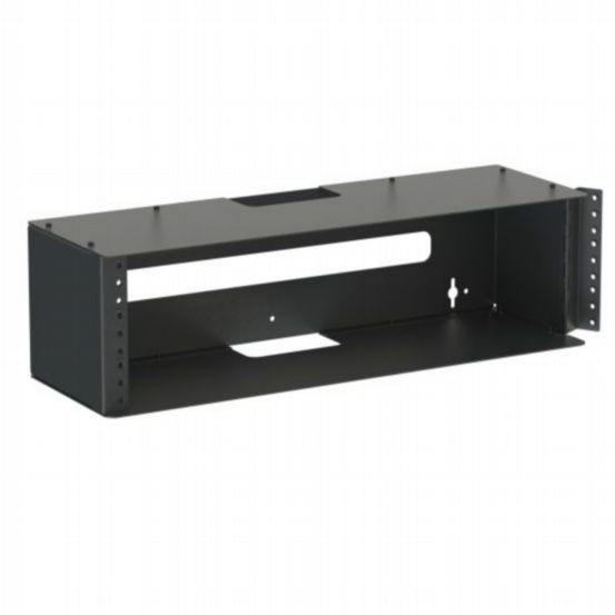 Penn Elcom 3U Wall Mount Bracket with M6 Threaded Hinged Rails