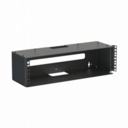 Penn Elcom Penn Elcom Racks Wall Mount 3U Rack Mount Wall Bracket With Hinged Rack Rail square holes